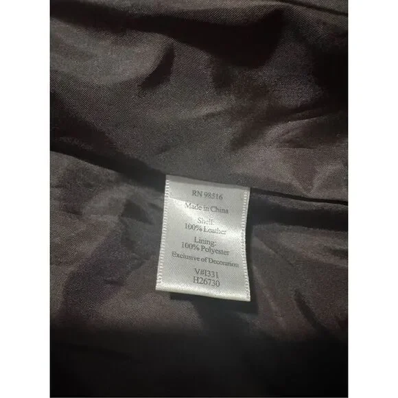 Coldwater Creek brown suede Leather stitching details sequin beaded embellishmen - Picture 2 of 10